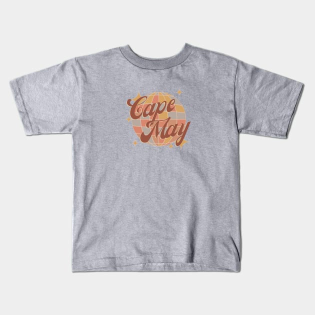 Cape May New Jersey Retro Vintage Party Kids T-Shirt by Bailamor